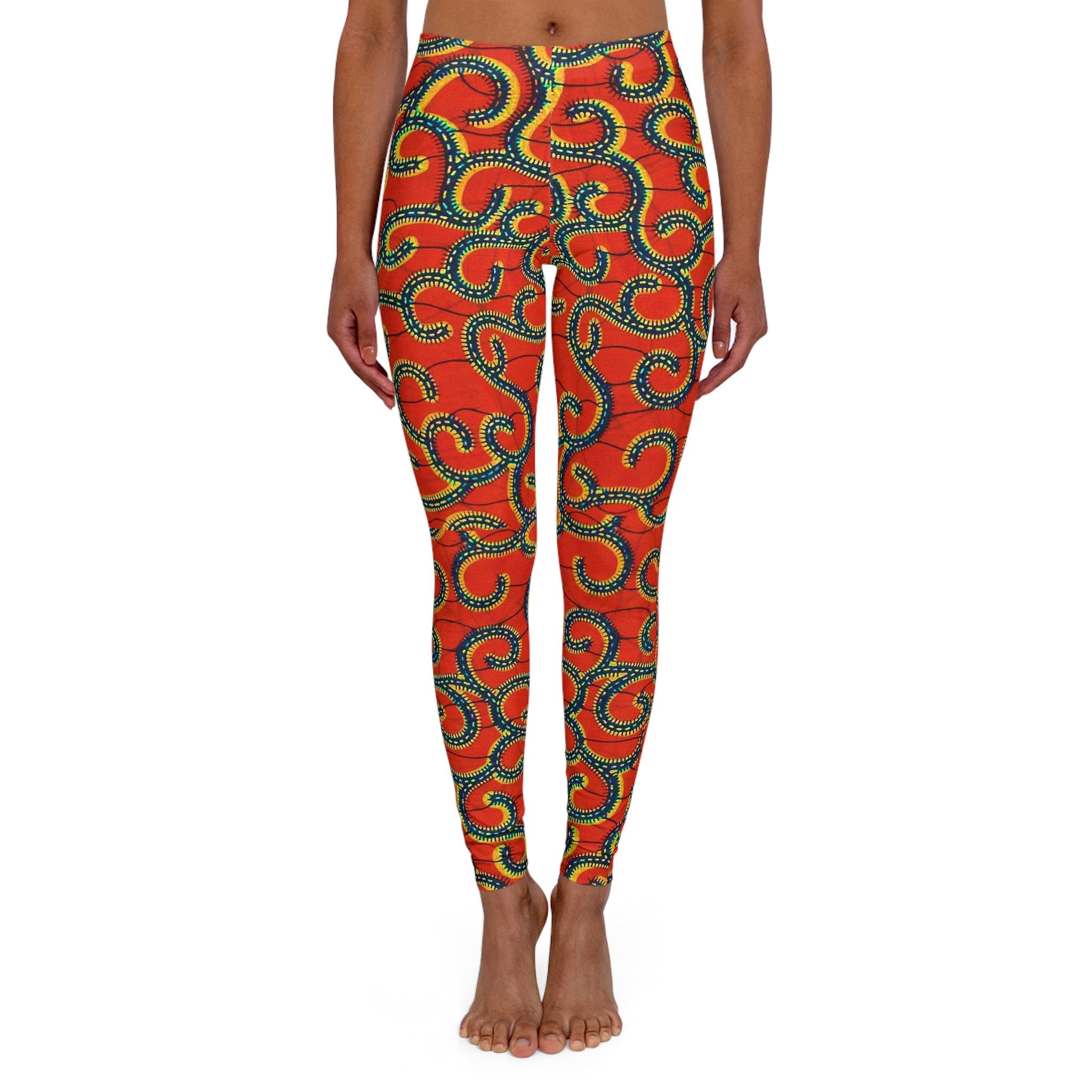 African Print Women Leggings - Bynelo