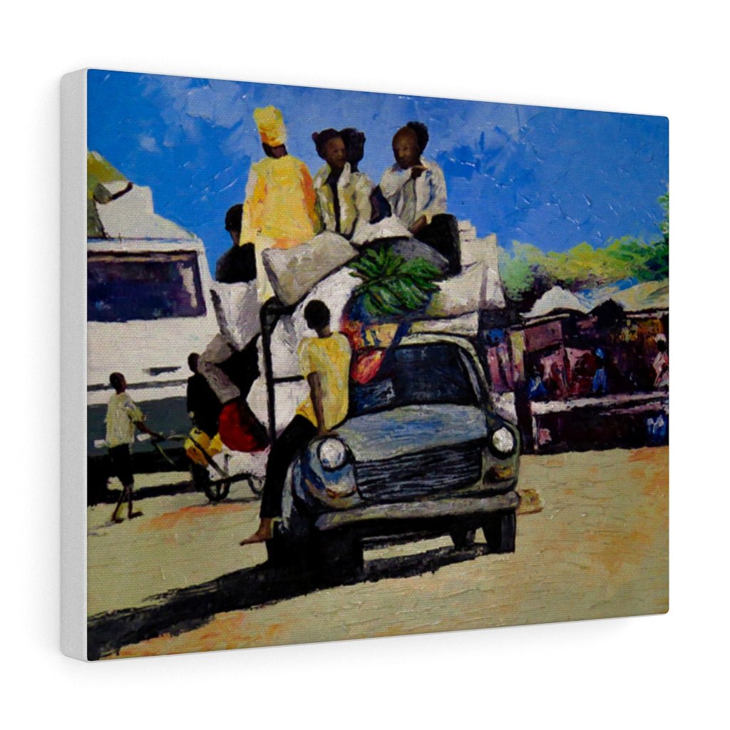 African Wall Canvas of Travellers - Bynelo