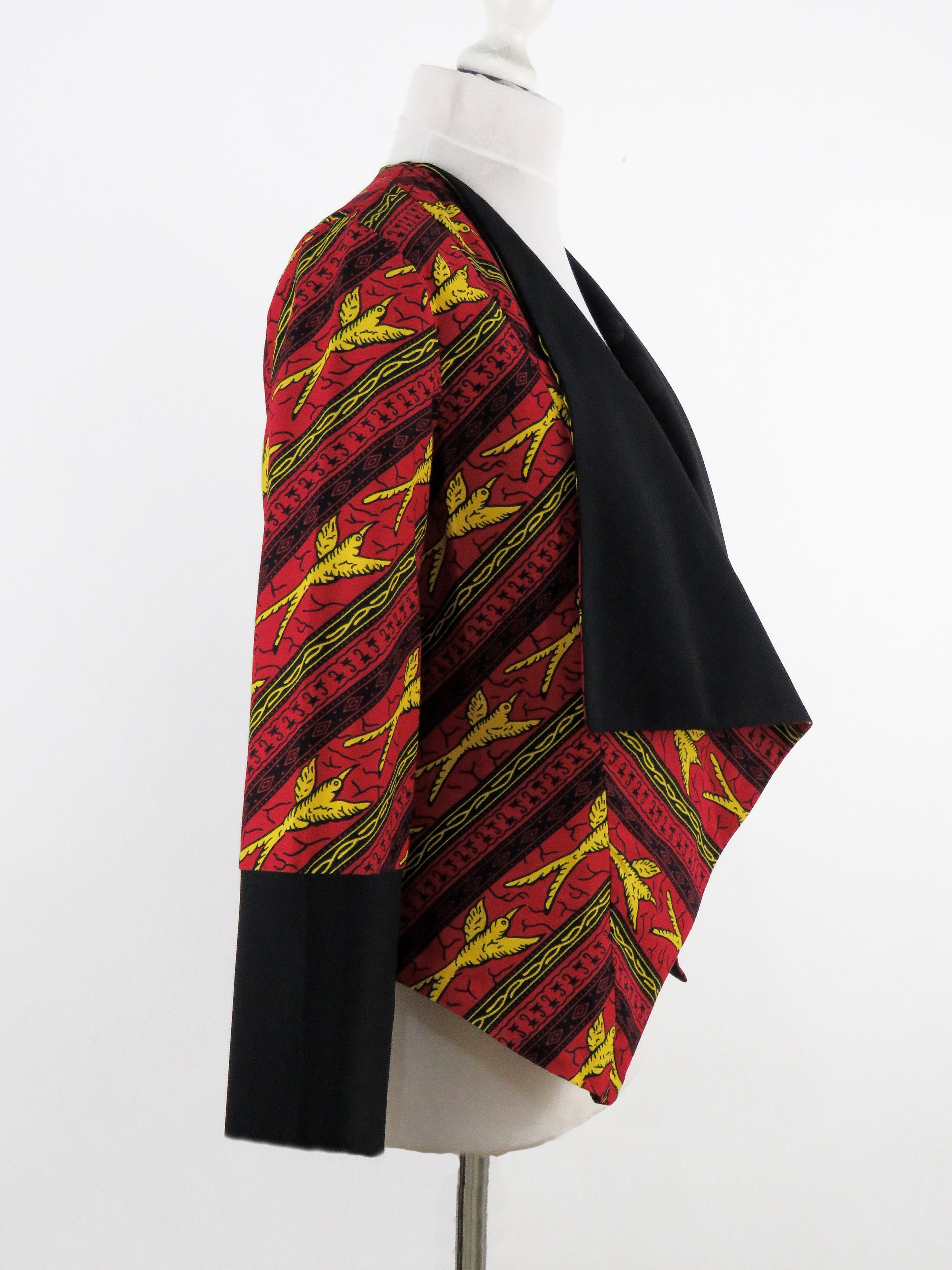 African Wax Waterfall Jacket – Stylish Drapes | Bynelo