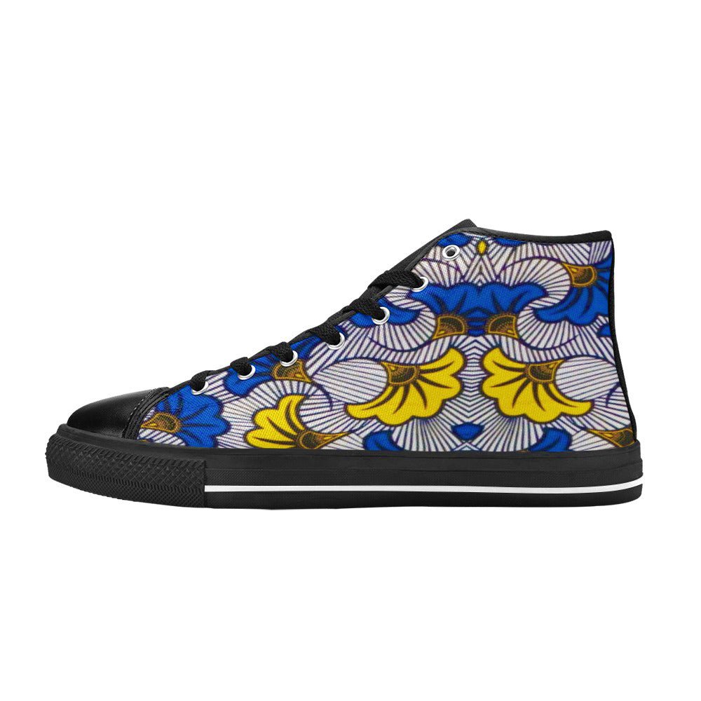 African Women Sneakers Classic High Top Canvas Shoes - Bynelo