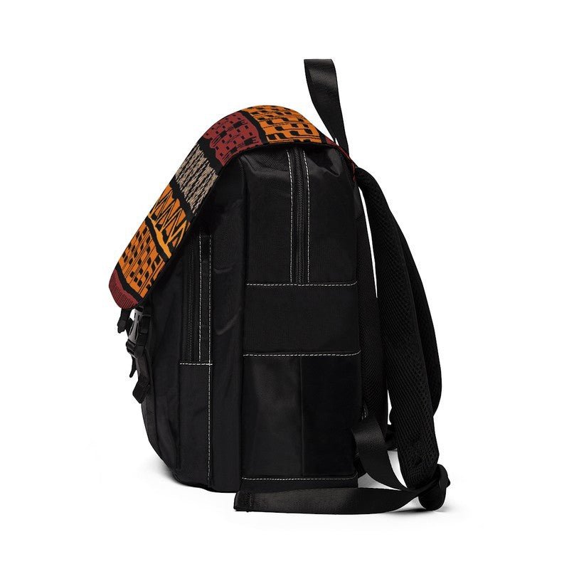 African Backpack Bogolan Print- Bynelo