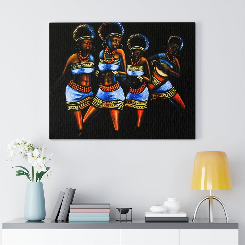 Canvas Painting of African Women Dancers - Bynelo