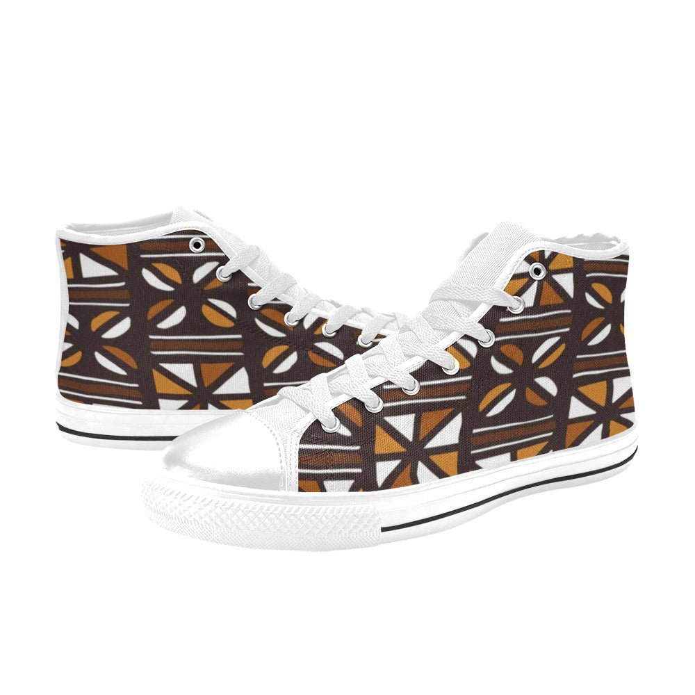 Bogolan Classic High Top Canvas Shoes for Women