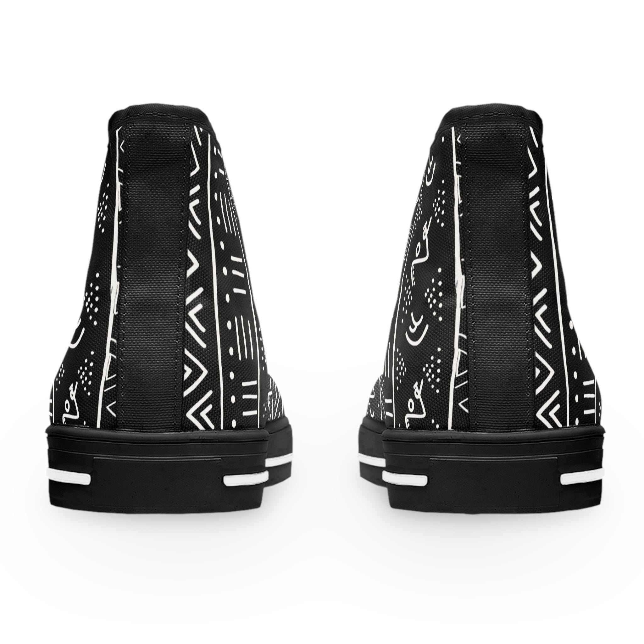 Women Sneakers Bogolan Classic High Top Canvas Shoes - Bynelo