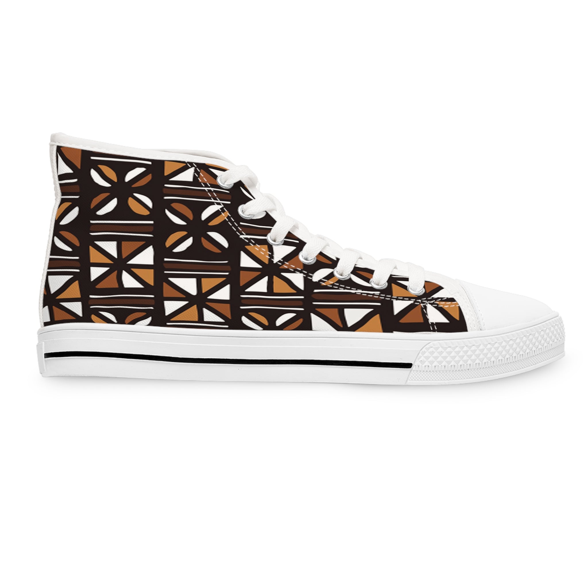 Bogolan Classic High Top Canvas Shoes for Women